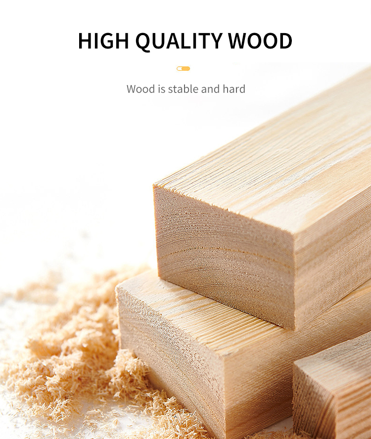 Close-up of high-quality wooden blocks with visible natural grain texture. The image highlights stability and durability, surrounded by light wood shavings, emphasizing its precision cut and smooth finish. 