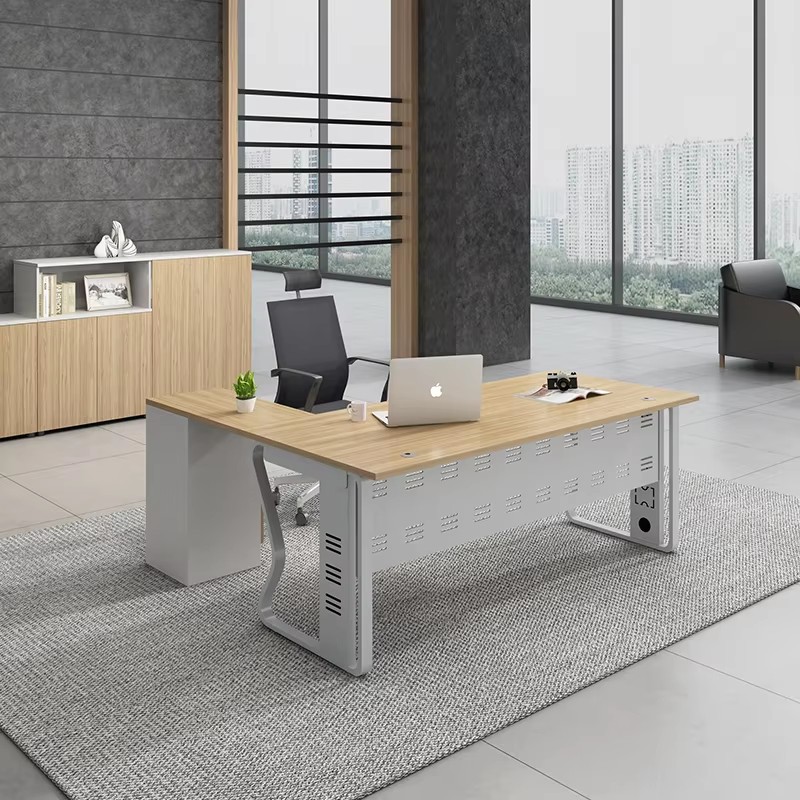 Modern Executive Office Desk with Ergonomic Chair