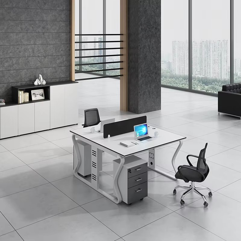 Compact Double-Sided Office Desk