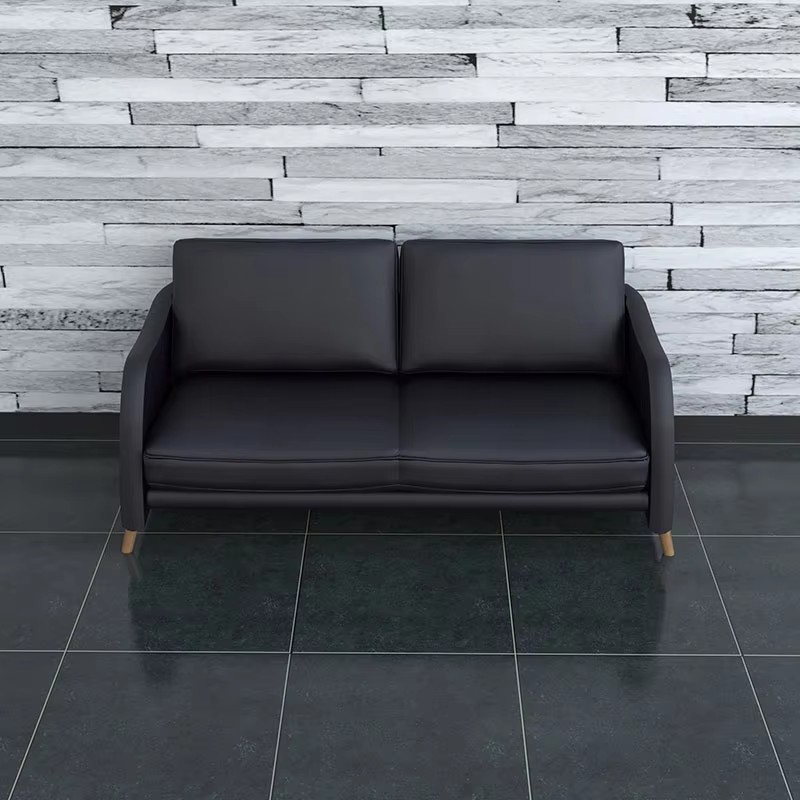 Black double sofa