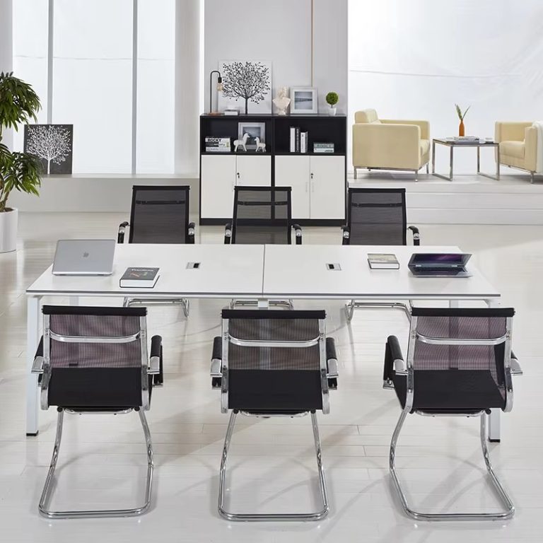 Conference Table with Mesh Chairs