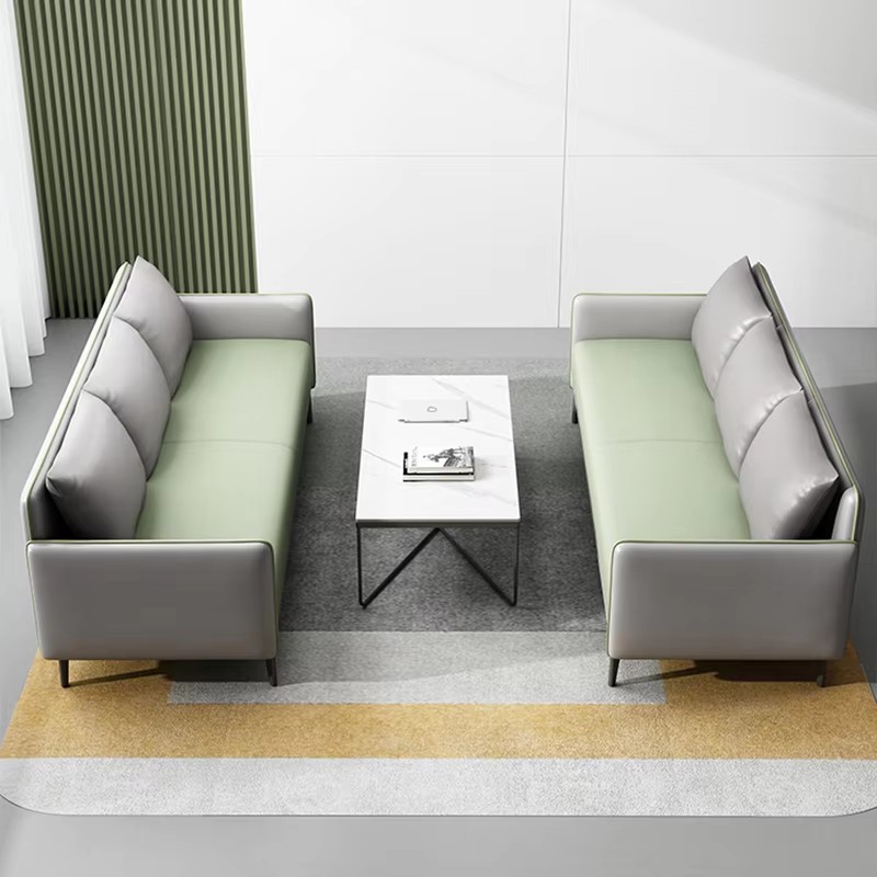 comfortable office lounge furniture with coffee table