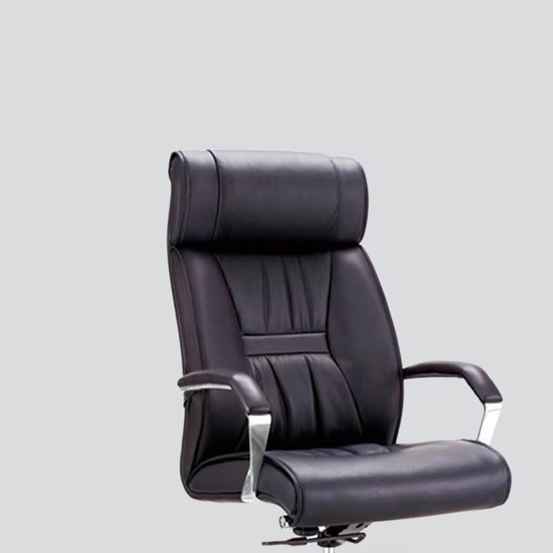 comfortable high back office chair leather upholstery