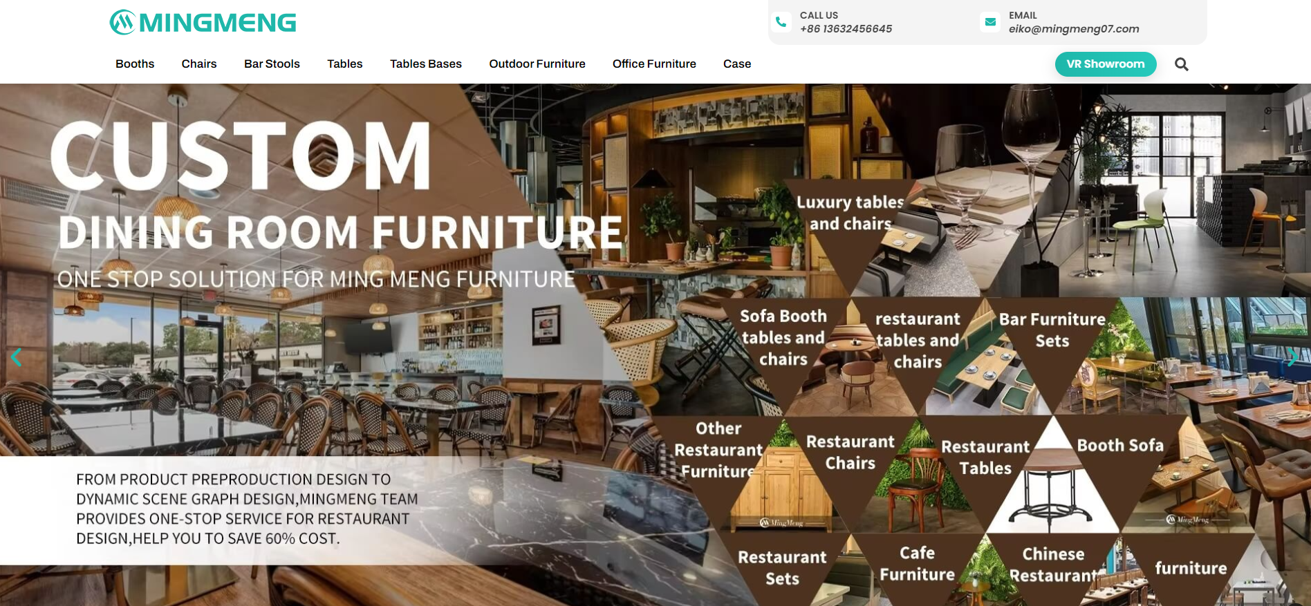 Ming Meng Furniture offers custom dining room furniture, including luxury tables, bar furniture sets, sofa booths, and restaurant chairs. Perfect for cafes and restaurants.