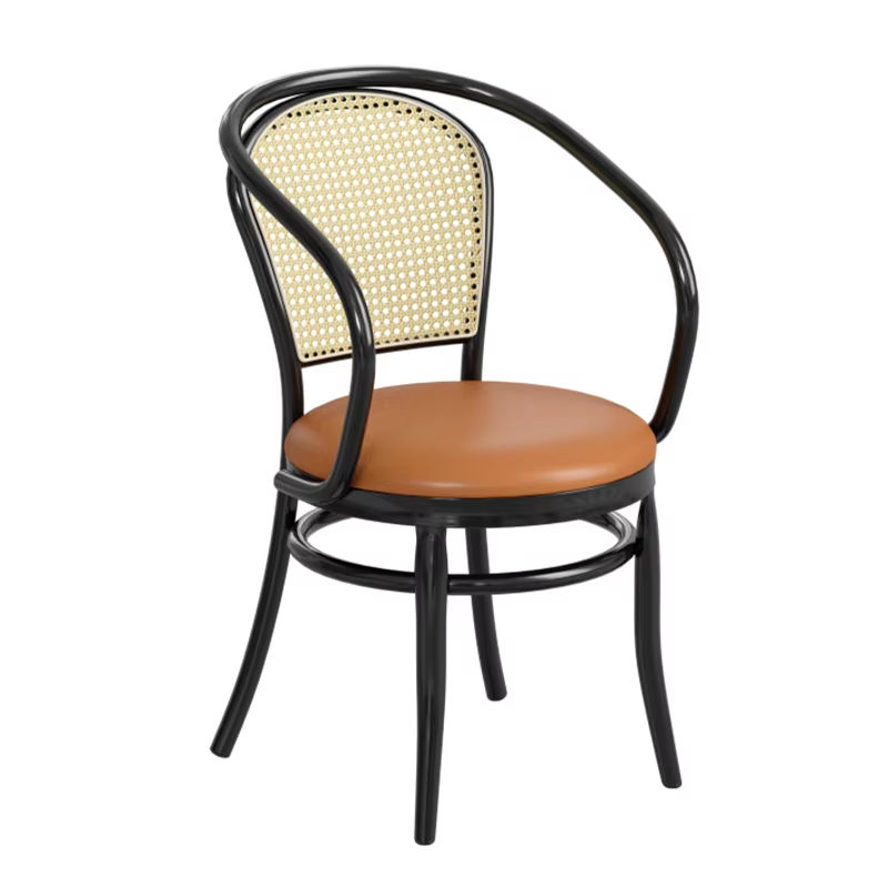 Customizable dining chairs with armrests, designed for comfort and elegance, ideal for modern restaurants, cafes, and dining spaces